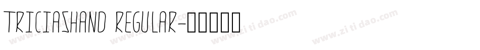 TriciasHand Regular字体转换